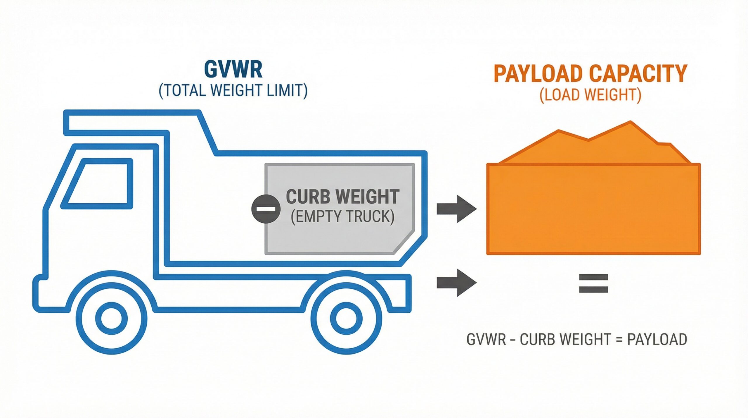 truck weight calculation example diagram