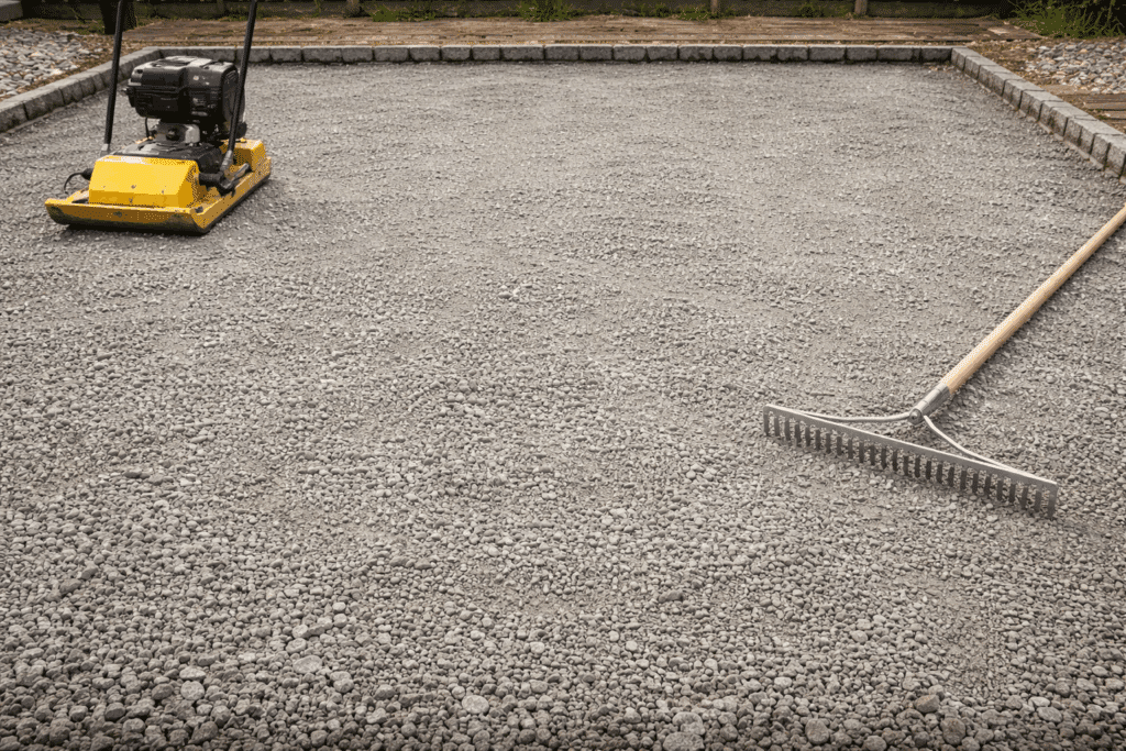 Image of crusher run in use