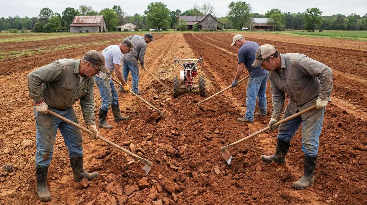 Agricultural clay subsoil application in farming