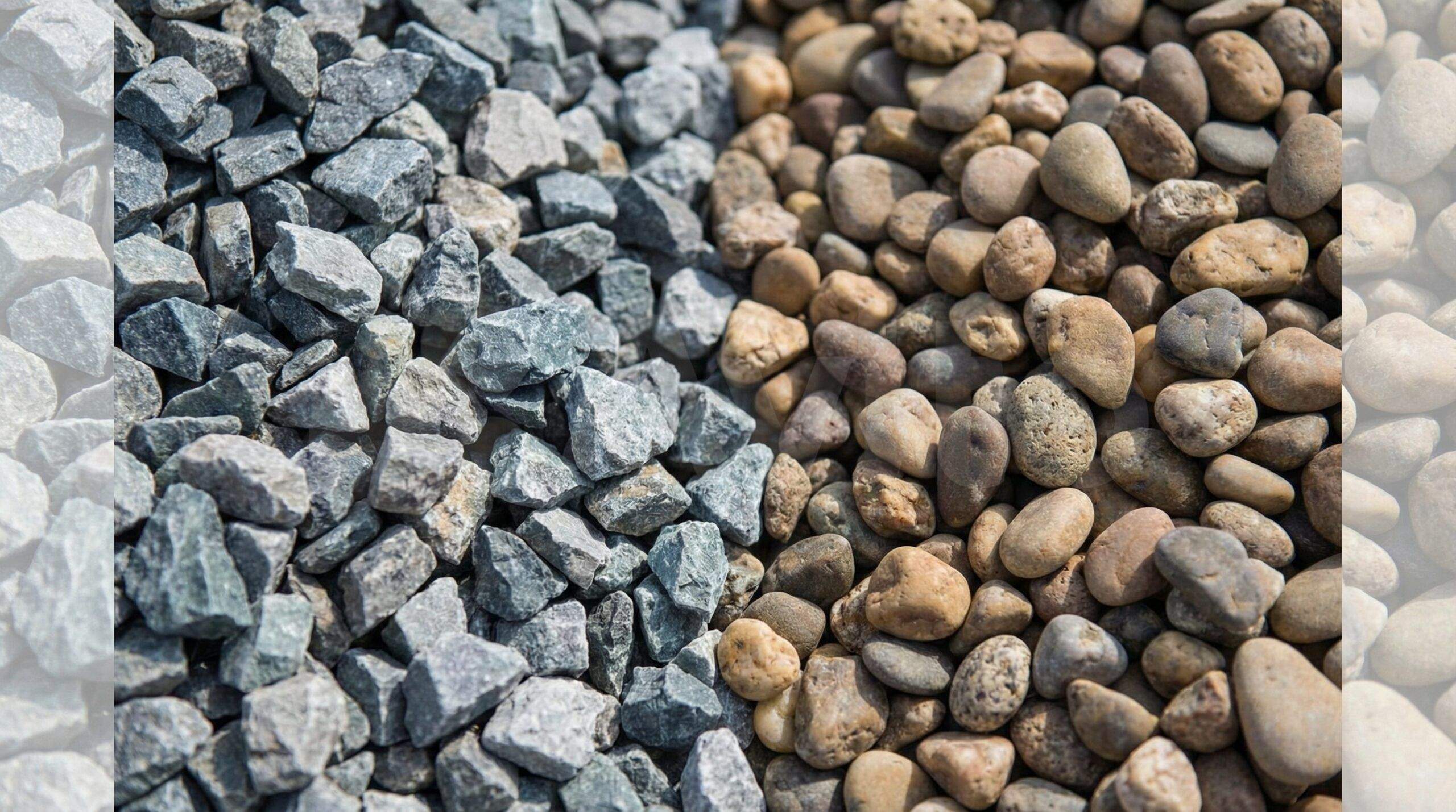 Angular Vs Rounded Gravel Particles Comparison