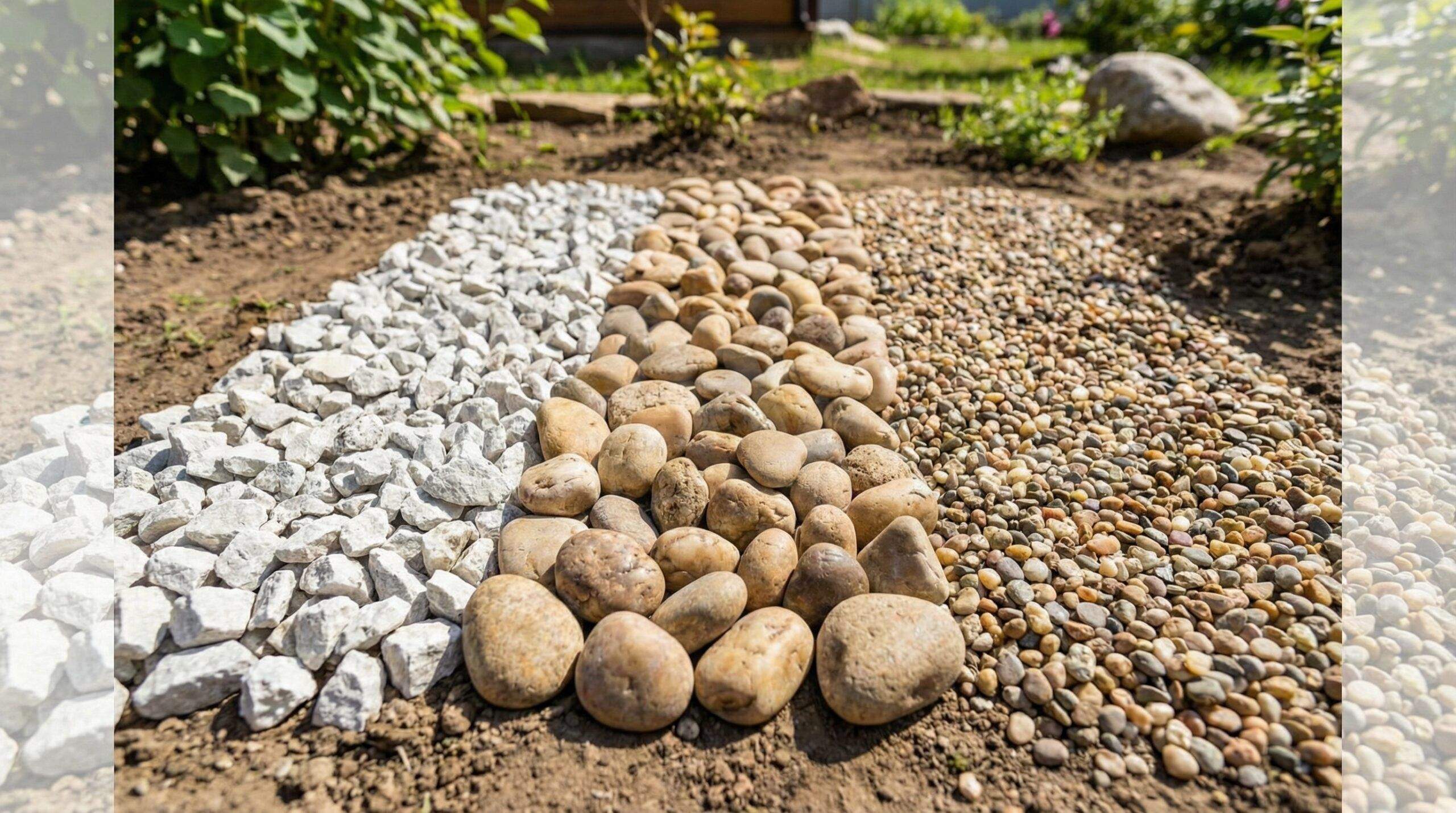 Different types of rocks displayed side by side