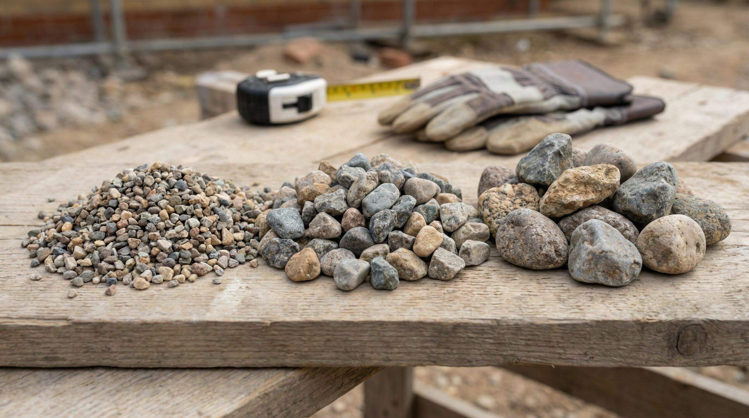 Comparison of different aggregate sizes for drainage systems