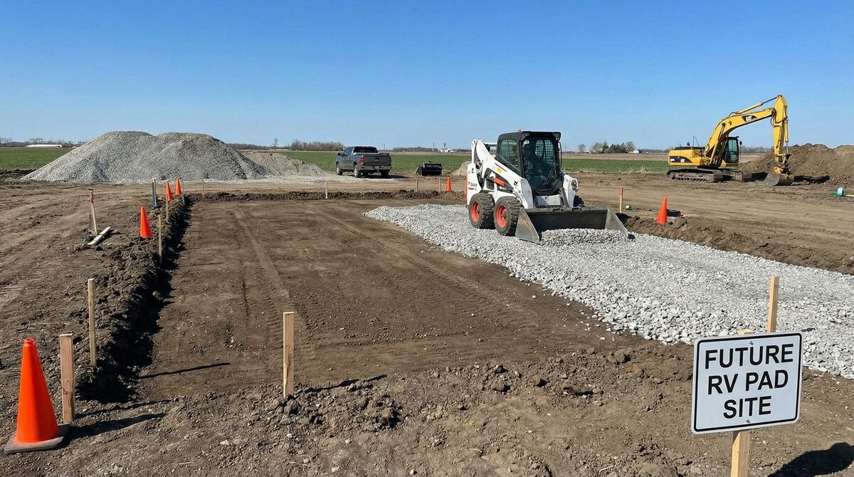 Rv Pad Site Preparation Excavation