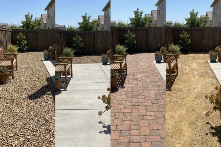 Which Material Stays Coolest Underfoot? Gravel, Concrete, Pavers, or DG